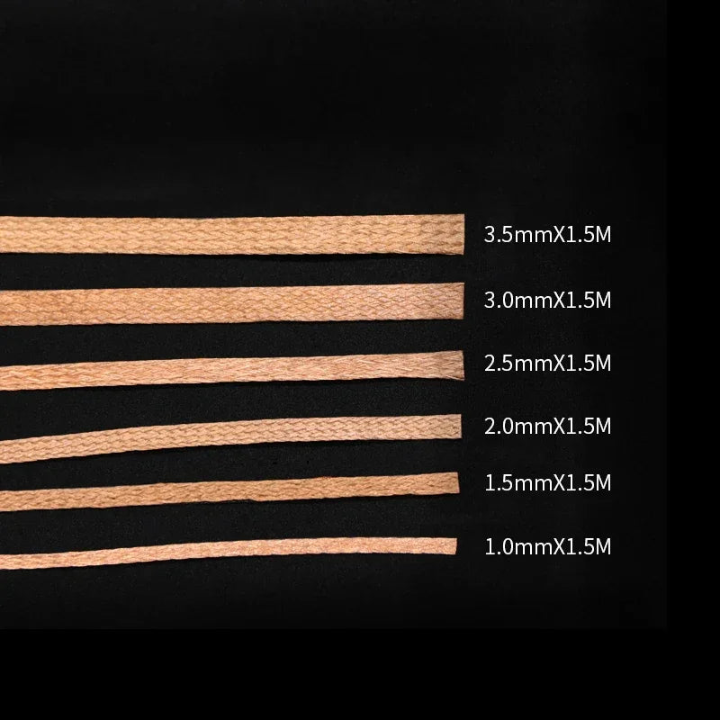 Tresse à Dessouder en Cuivre Pur – Mèche de Désoudage Haute Efficacité (1.5m, Largeurs 1-4mm)