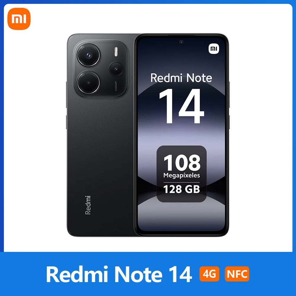 Xiaomi Redmi Note 14 4G – Écran AMOLED 120Hz, 108MP, Batterie 5500mAh