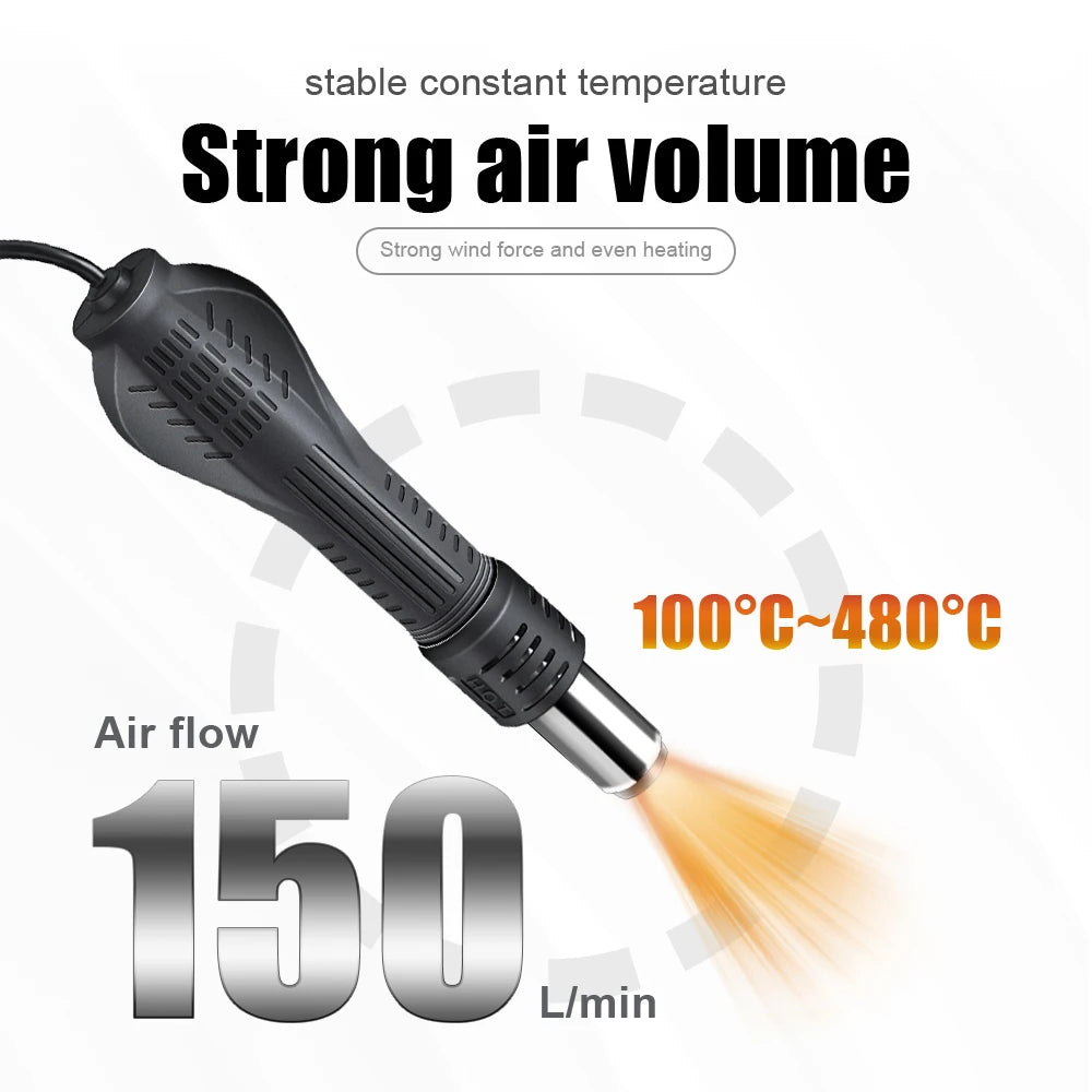 Station de Soudage JCD 8898 2-en-1 – Fer à Souder et Pistolet à Air Chaud