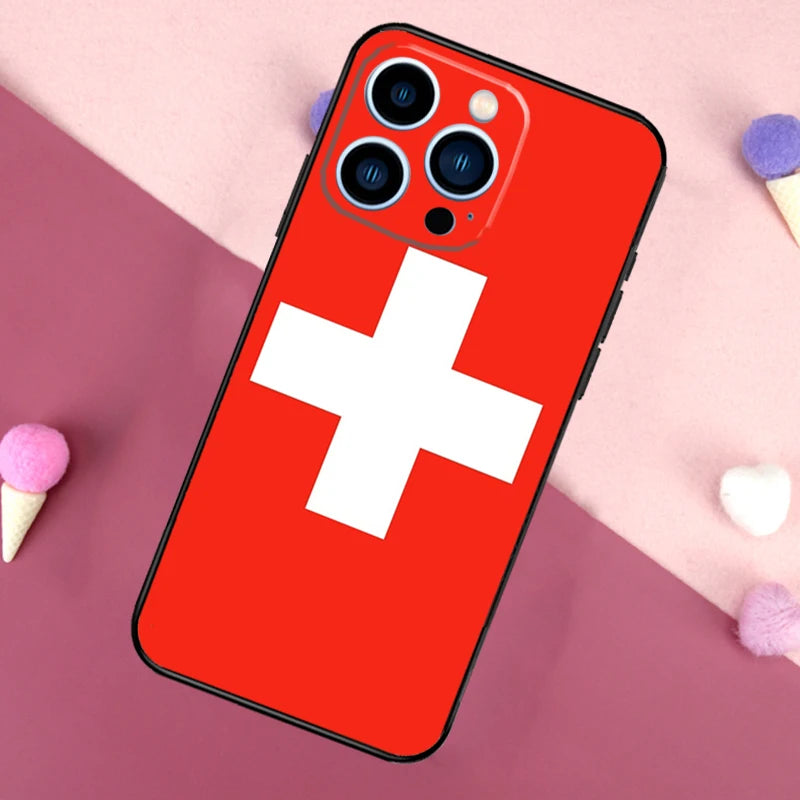 Coque iPhone Drapeau Suisse 🇨🇭