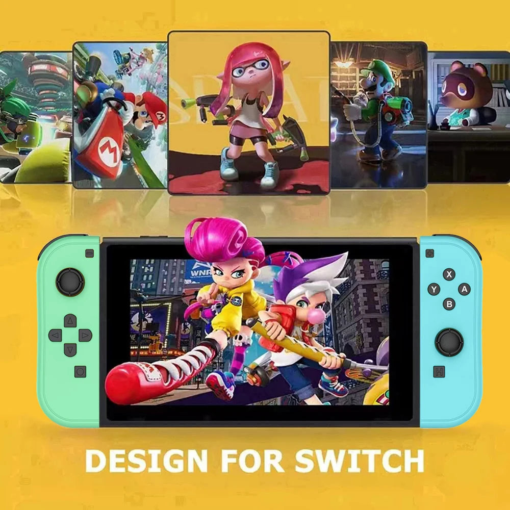 Manettes Joy-Con Bluetooth Sans Fil pour Nintendo Switch / OLED / Lite – Vibration, Turbo & Wake-Up