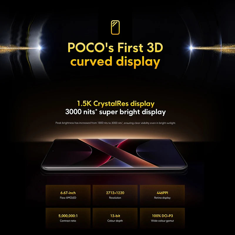 POCO X7 5G – Processeur Dimensity 7300-Ultra, Écran AMOLED 1.5K 120Hz, 5110mAh