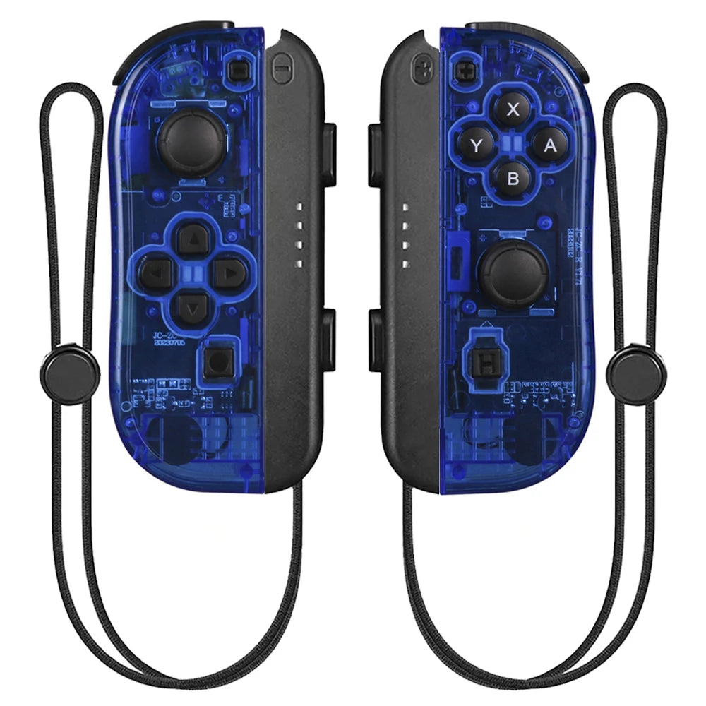 Manettes Joy-Con Bluetooth Sans Fil pour Nintendo Switch / OLED / Lite – Vibration, Turbo & Wake-Up