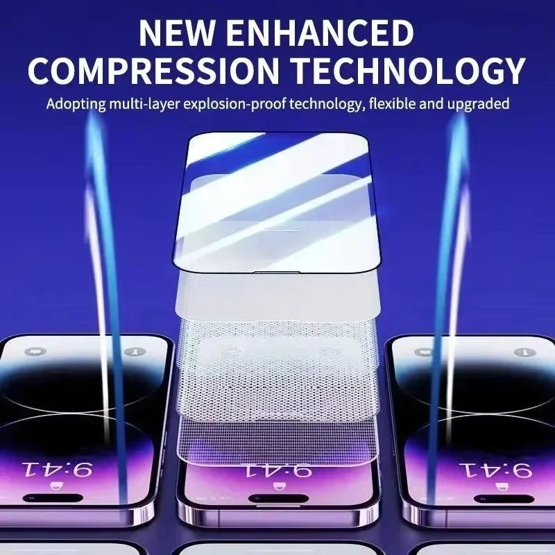 Protecteur d’Écran Iphone Series- Verre Trempé Anti Espion – Installation Facile avec Cadre Auto-Alignement