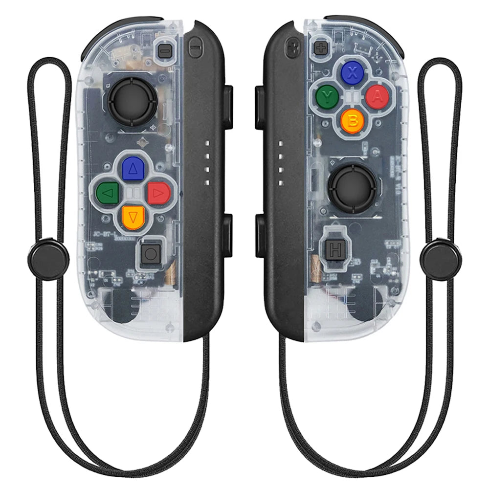 Manettes Joy-Con Bluetooth Sans Fil pour Nintendo Switch / OLED / Lite – Vibration, Turbo & Wake-Up