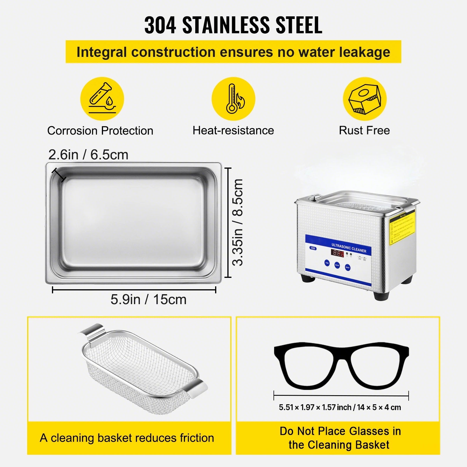 Bain à Ultrasons SucceBuy 800ml