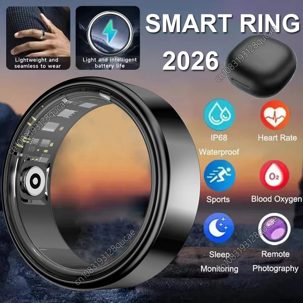 Smart Ring Connectée Santé – Suivi Sommeil, Fréquence Cardiaque & Activité | Compatible Android & iOS
