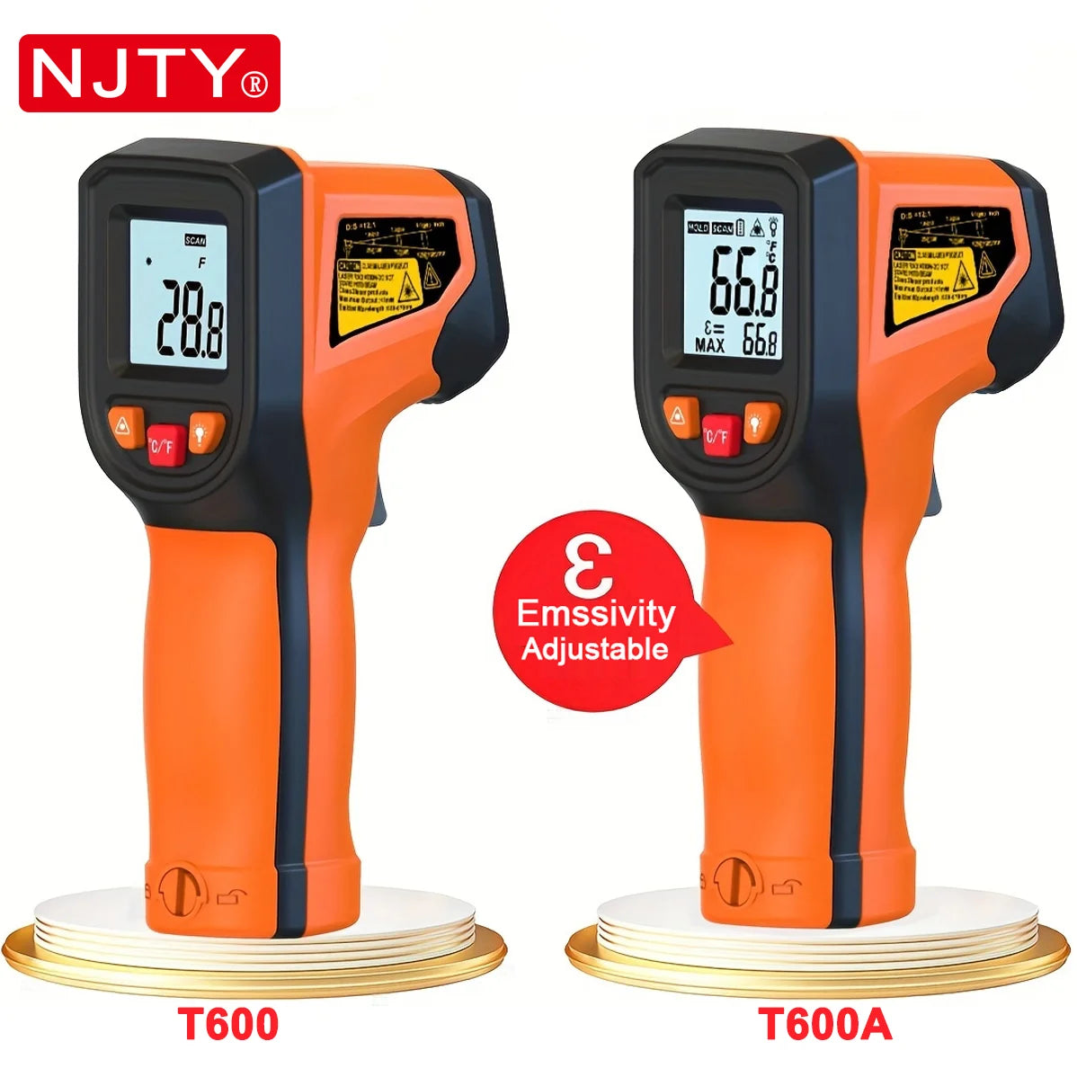 Thermomètre Infrarouge Laser Digital -50°C à 600°C | Thermomètre Sans Contact Haute Précision