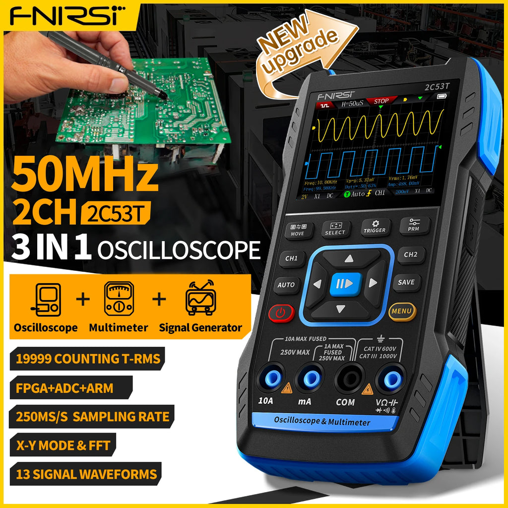 🔬 Oscilloscope Numérique Portable 2 Canaux