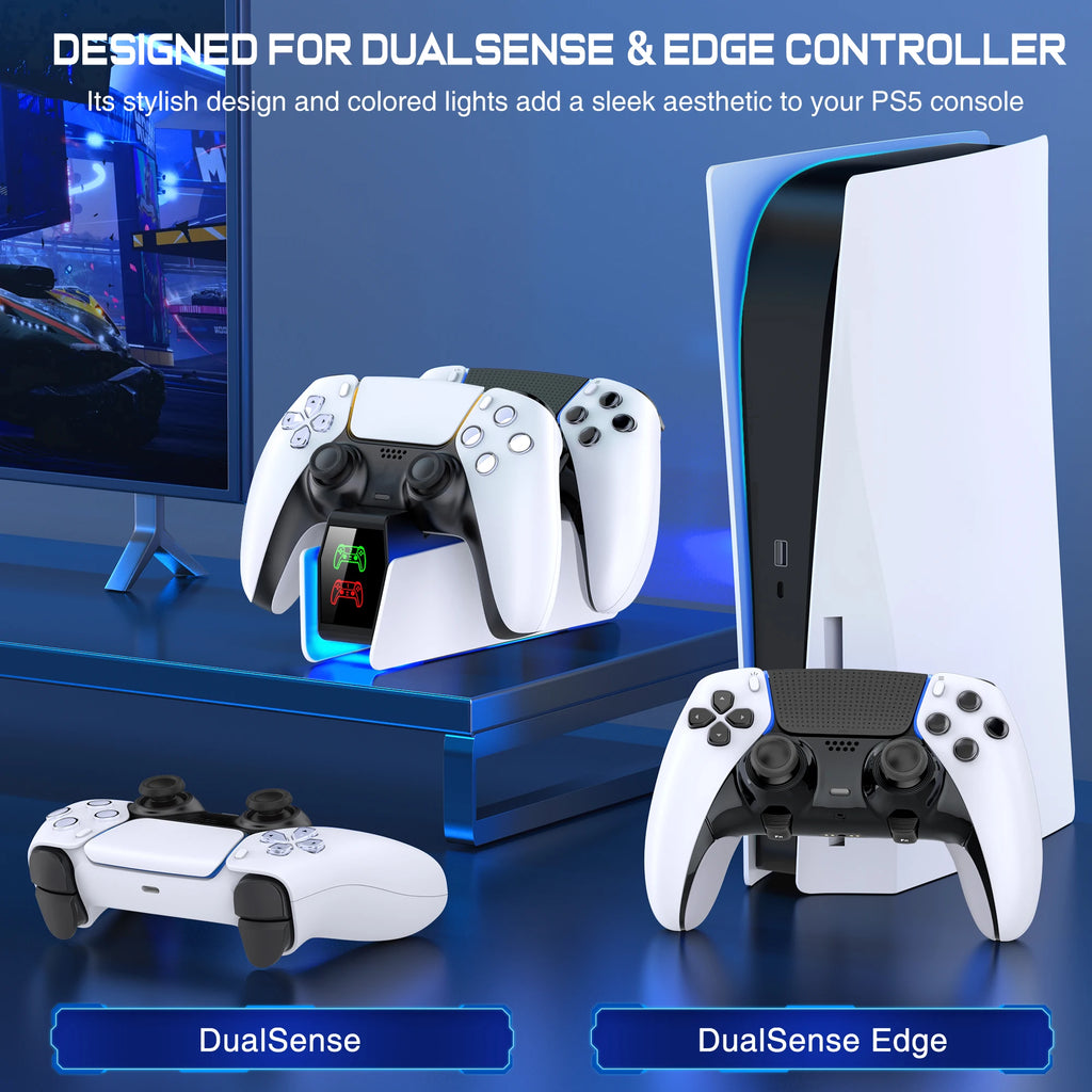 Station de Charge Rapide PS5 – Double Manette avec Indicateur LED 🎮