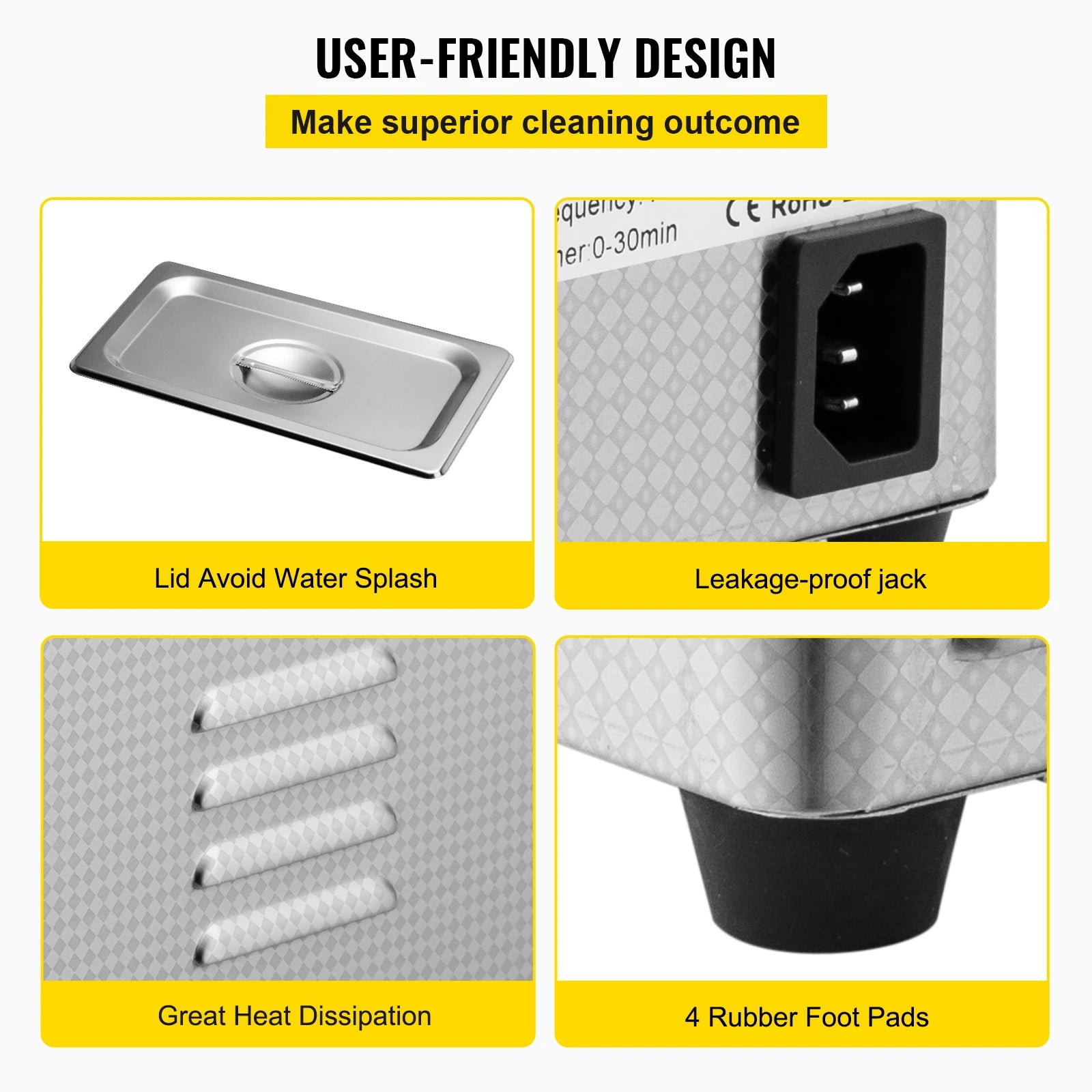 Bain à Ultrasons SucceBuy 800ml