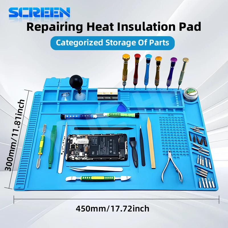 🛠️ Tapis de Soudure en Silicone Antistatique