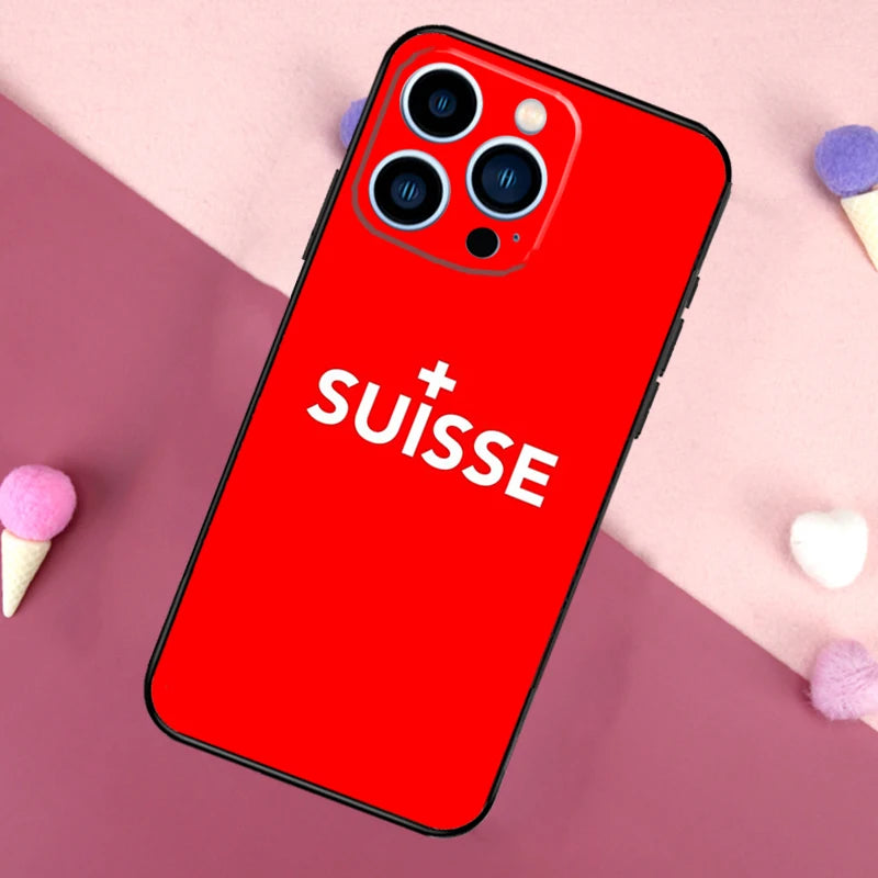 Coque iPhone Drapeau Suisse 🇨🇭