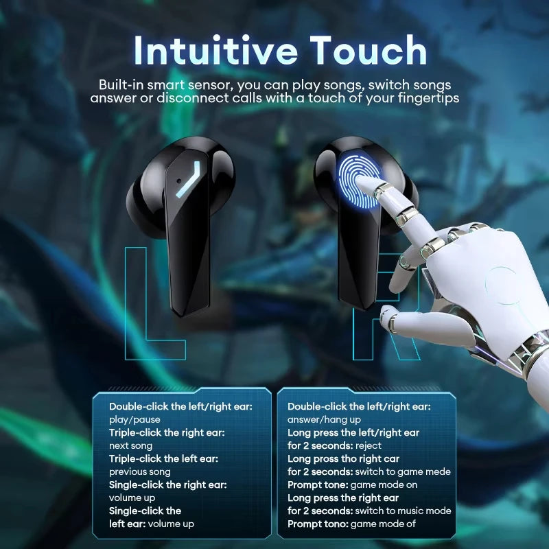 Lenovo XT53 – Écouteurs Bluetooth 5.4 Gaming & Musique 🎧