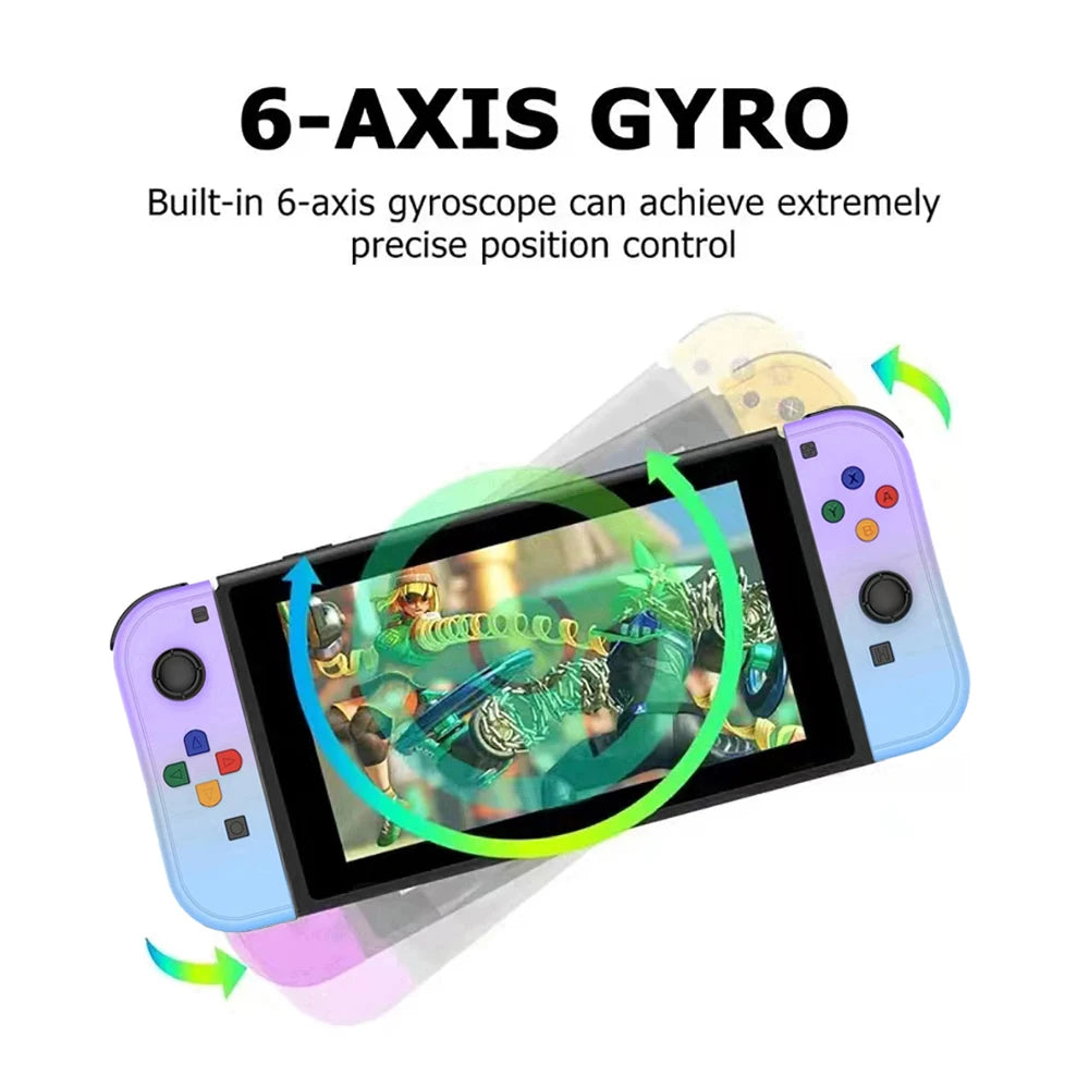 Manettes Joy-Con Bluetooth Sans Fil pour Nintendo Switch / OLED / Lite – Vibration, Turbo & Wake-Up