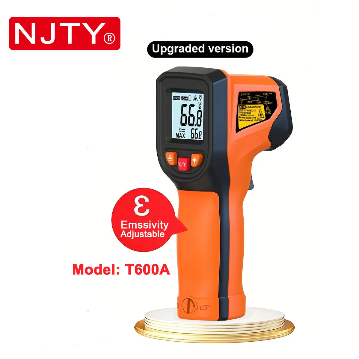 Thermomètre Infrarouge Laser Digital -50°C à 600°C | Thermomètre Sans Contact Haute Précision