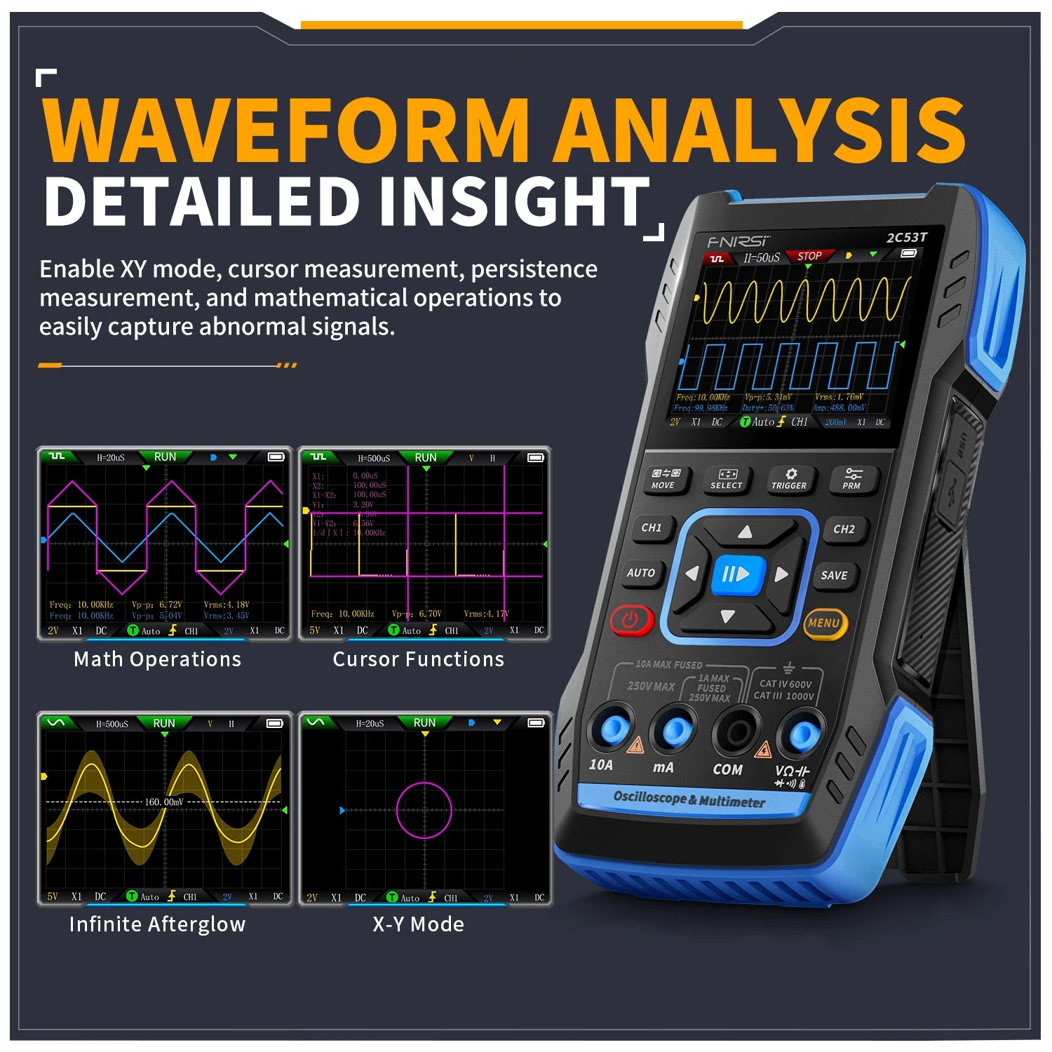 🔬 Oscilloscope Numérique Portable 2 Canaux